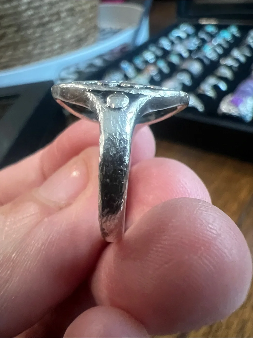 Vintage Handcrafted Silver Filigree Statement Ring - Size 6